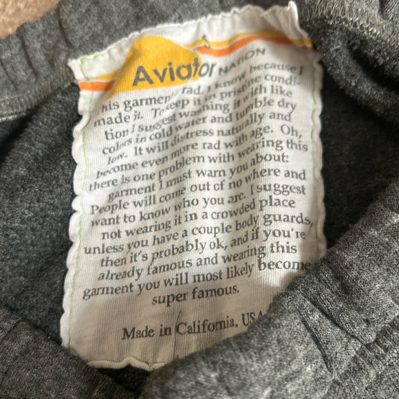 Aviator Nation Rare Vintage Pink and Purple 5 Stripe Heather Sweatpants Small - Picture 8 of 8